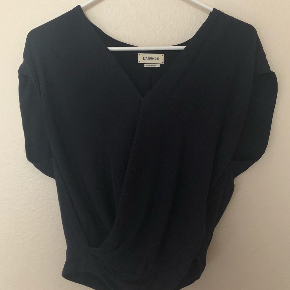 L’Agence Short Sleeved Blouse